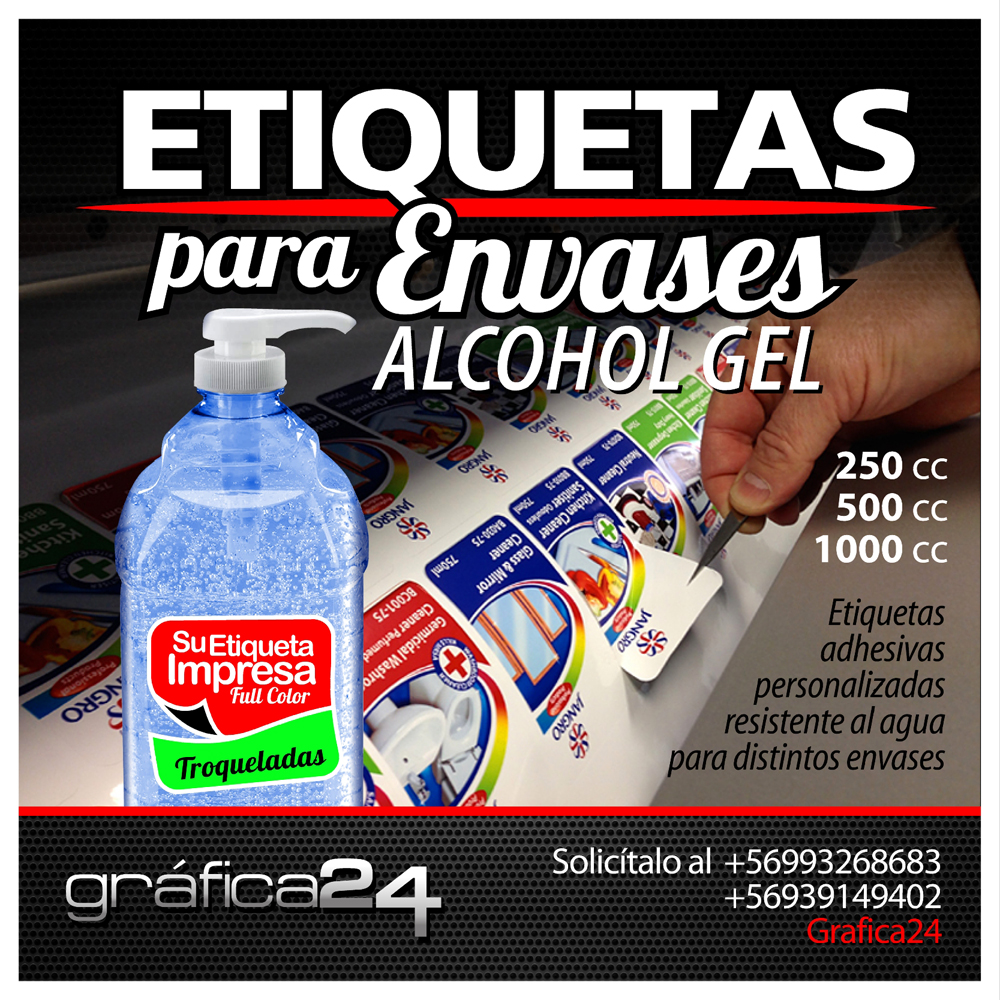 ENVASES ALCOHOL GEL