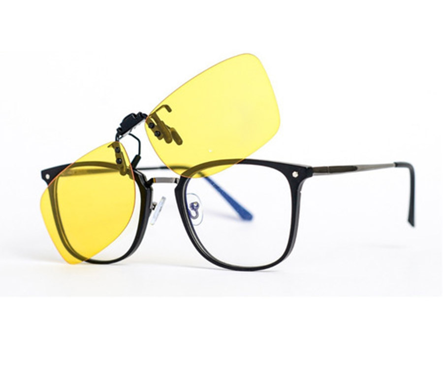 AN02 4-Lentes clip on amarillo