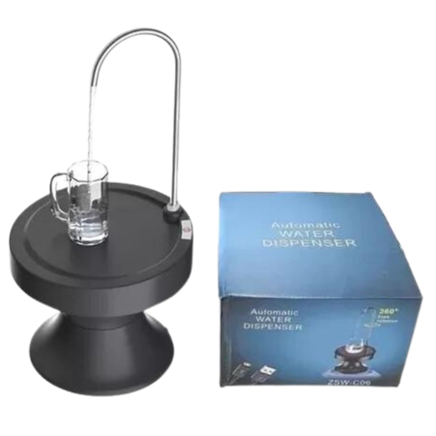 Dispensador Bomba Agua Electrico Con Base Recargable Mx45 (4)